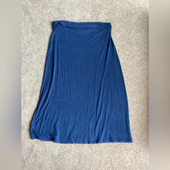 J. Crew Blue Midi A-Line Skirt for Casual Wear - Picture 2 of 2